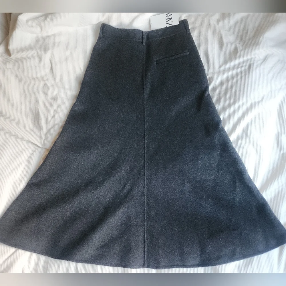 Zara Collection co-ord set vest & Wool-blend cape/A-line midi skirt SZ M BNWT